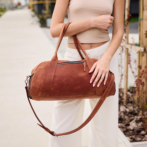 Leather Gym Bag