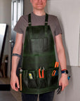 12-Pocket Leather Tool Apron - Pikore