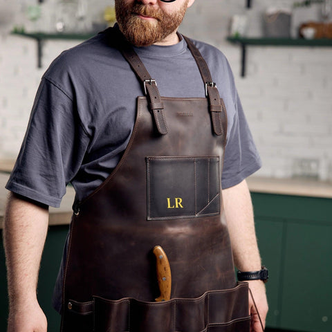 12-Pocket Leather Tool Apron - Pikore