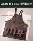 12-Pocket Leather Tool Apron - Pikore