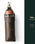 Saddle Bottle Holder Rider — Premium Personalized Handmade Leather Drink Holder | Pikore