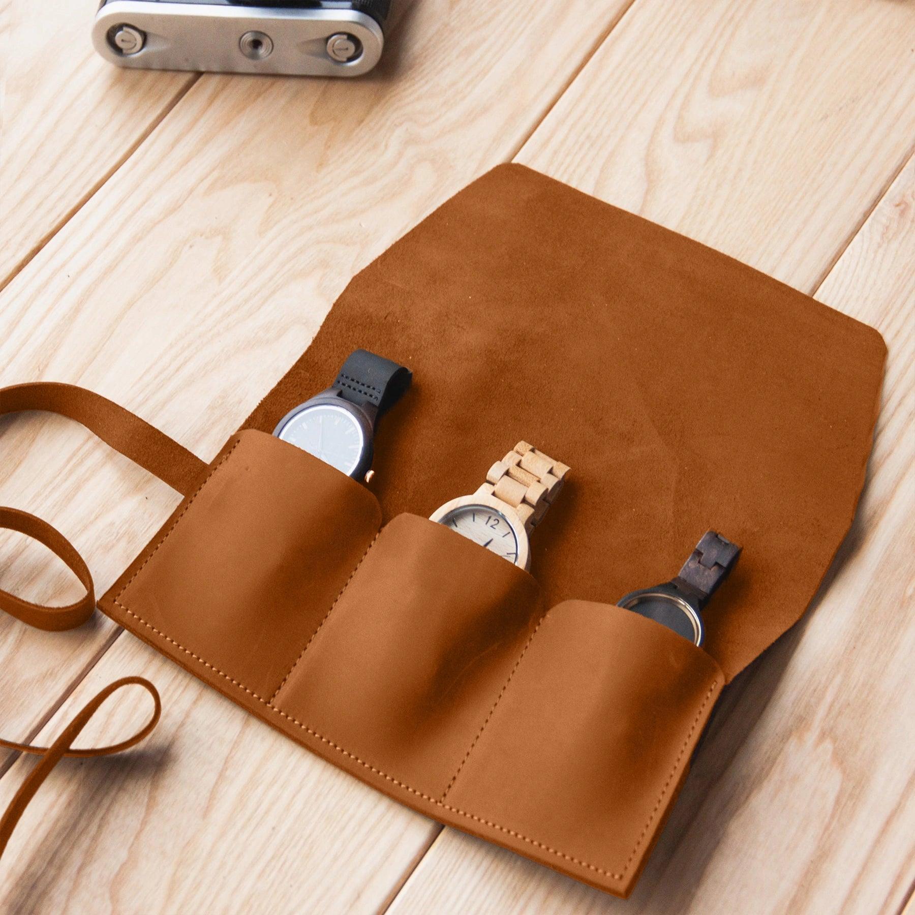 Leather Watch Case / Gift for present - Pikore