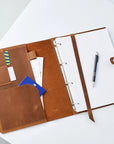 Leather Ring Binder Cover