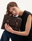 Leather Briefcase For Women - Pikore