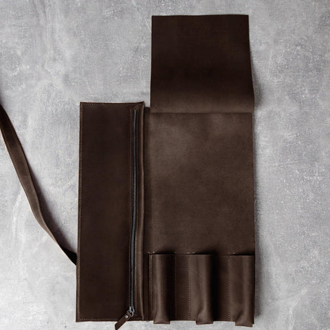 The Professional's Leather Knife Roll - Pikore