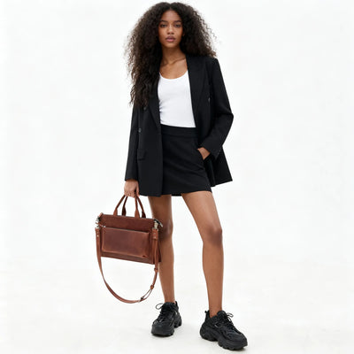 Leather Laptop Bag — Premium Personalized Handmade Leather Laptop Sleeve | Pikore