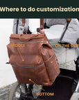 Leather Diaper Bag Backpack