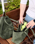 Leather Tennis Bag with Racket Holder