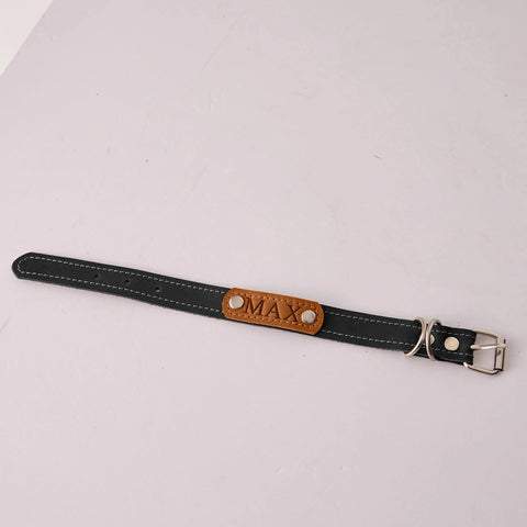 Personalized Leather Dog Collar