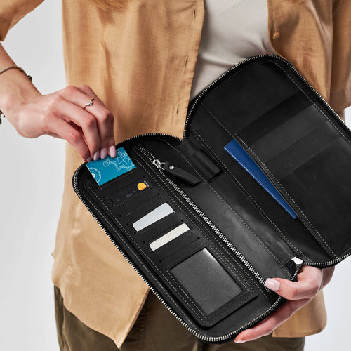 Family Passport Holder For 4 — Premium Personalized Handmade Leather Passport Holder | Pikore