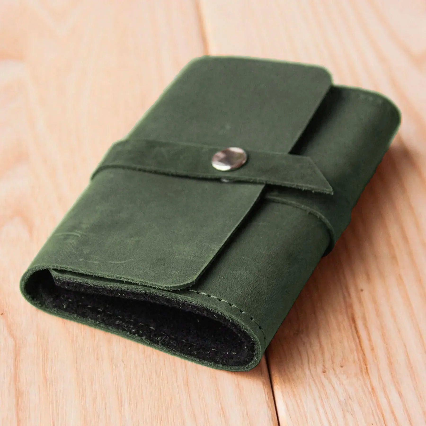 Personalized Leather Fly Fishing Wallet - Pikore