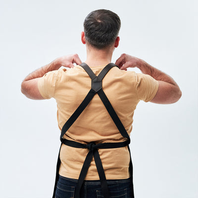 Canvas Apron for Men — Premium Personalized Handmade Leather Add-ons | Pikore