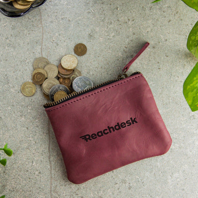 Leather Coin Pouch — Premium Personalized Handmade Leather Add-ons | Pikore