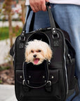 Leather Pet Backpack