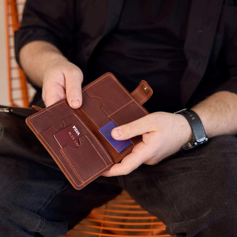 Leather Passport Wallet - Pikore