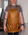 12-Pocket Leather Tool Apron - Pikore