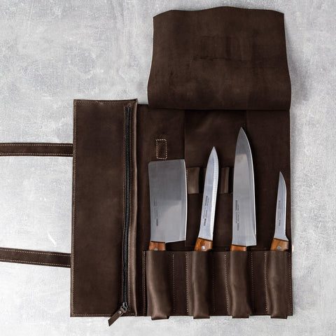 The Professional's Leather Knife Roll - Pikore