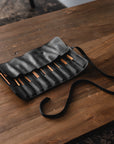 Leather Knitting Needle Case