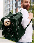 Leather Pet Backpack