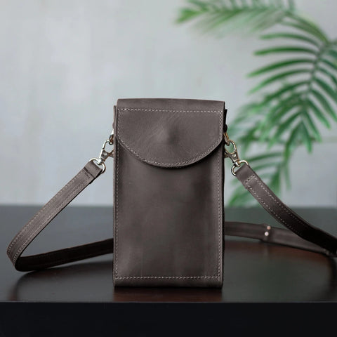 Leather Crossbody Phone Bag