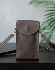 Leather Crossbody Phone Bag