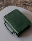 Leather Bible Cover With Zipper - Pikore