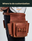 Leather Carpenter Tool Belt - Pikore