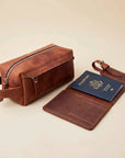 Passport Wallet & Luggage tag + Toiletry Bag