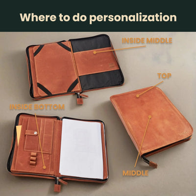Zippered Padfolio Executive