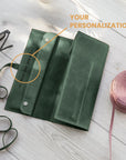 Knitting Needle Roll — Premium Personalized Handmade Leather  | Pikore
