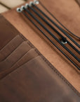Leather Journal Cover Refillable With Elastic Band