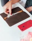 Long Wallet Stockholm — Premium Personalized Handmade Leather Wallet | Pikore