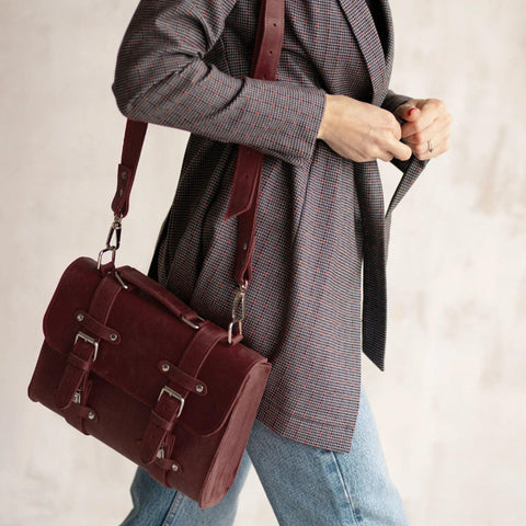 Leather Briefcase For Women - Pikore