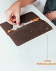 Long Wallet Stockholm — Premium Personalized Handmade Leather Wallet | Pikore