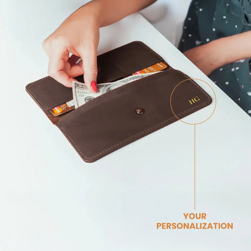 Long Wallet Stockholm — Premium Personalized Handmade Leather Wallet | Pikore