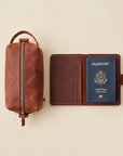 Passport Wallet & Luggage tag + Toiletry Bag