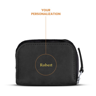 Zippered Wallet Barcelona — Premium Personalized Handmade Leather Wallet | Pikore
