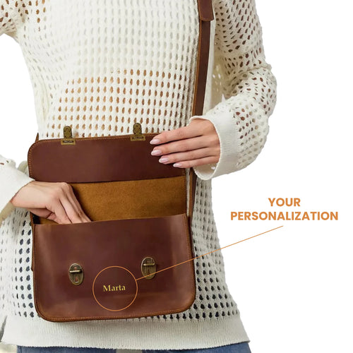 Leather Crossbody Bag — Premium Personalized Handmade Leather Bag | Pikore