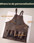 12-Pocket Leather Tool Apron