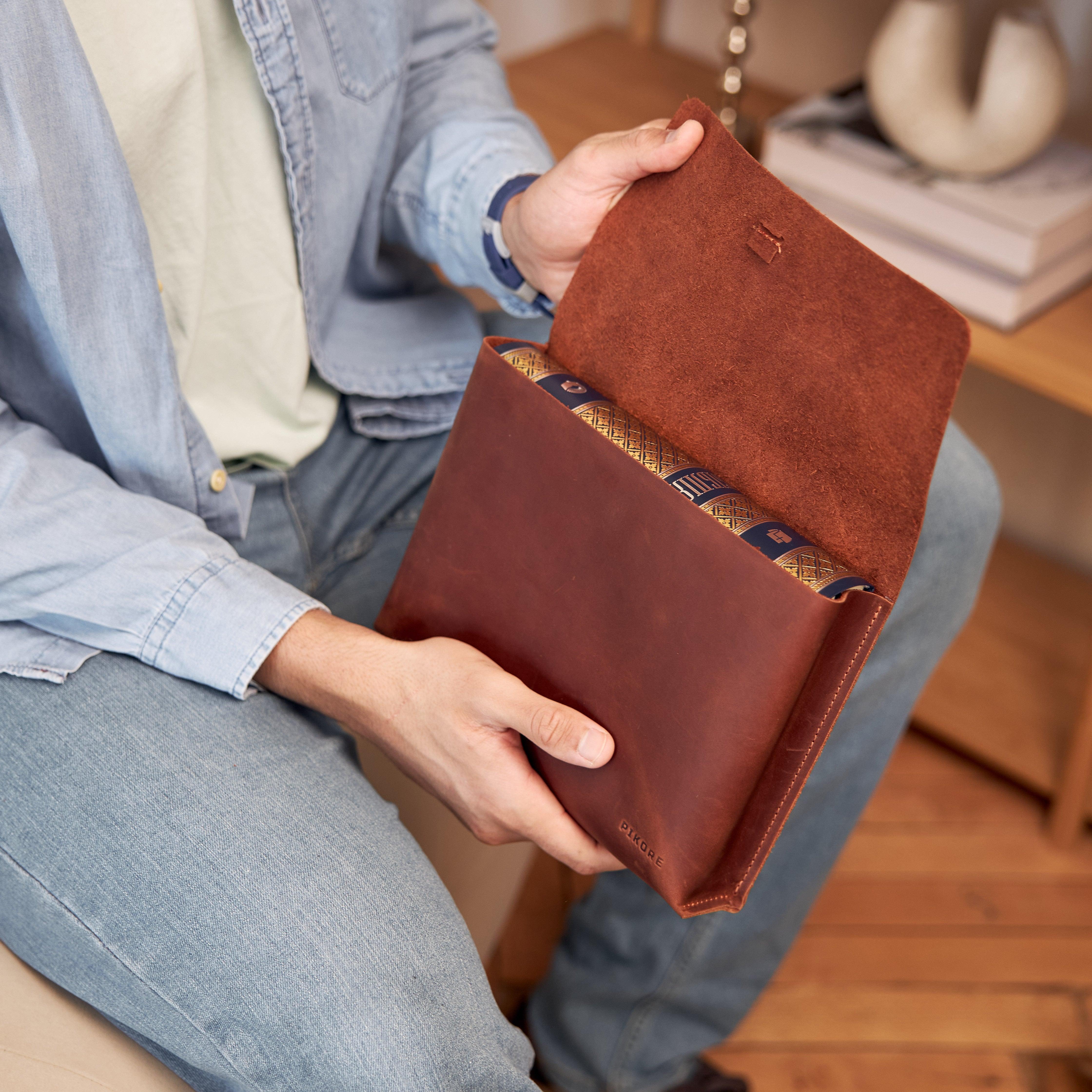 Leather Book Sleeve - Pikore