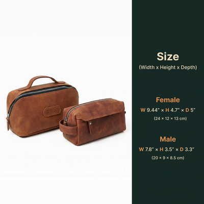 Couple's Toiletry Bag Gift Set