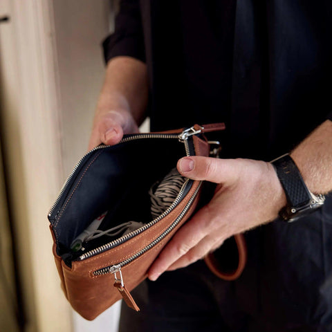 Leather Clutch Bag For Men - Pikore