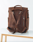 Leather Diaper Bag Backpack