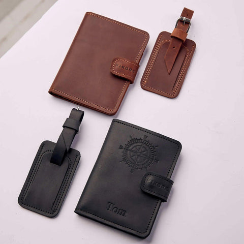 Leather Passport Wallet - Pikore