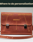 Notebook Cover with Shoulder Strap — Premium Personalized Handmade Leather Covers | Pikore