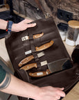Personalized Leather Knife Bag For Chefs