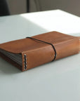 Leather Journal Cover Refillable With Elastic Band