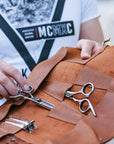 Personalized Leather Scissors Roll - Pikore