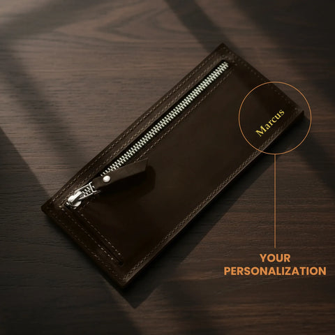 Slim Long Leather Wallet