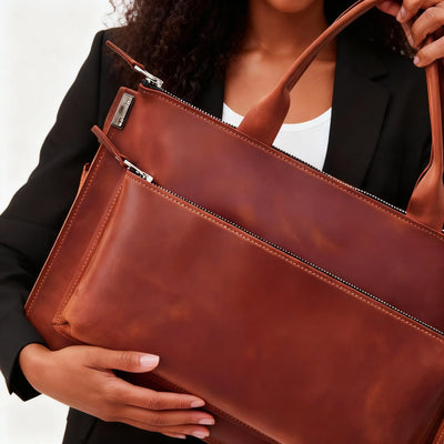 Leather Laptop Bag — Premium Personalized Handmade Leather Laptop Sleeve | Pikore